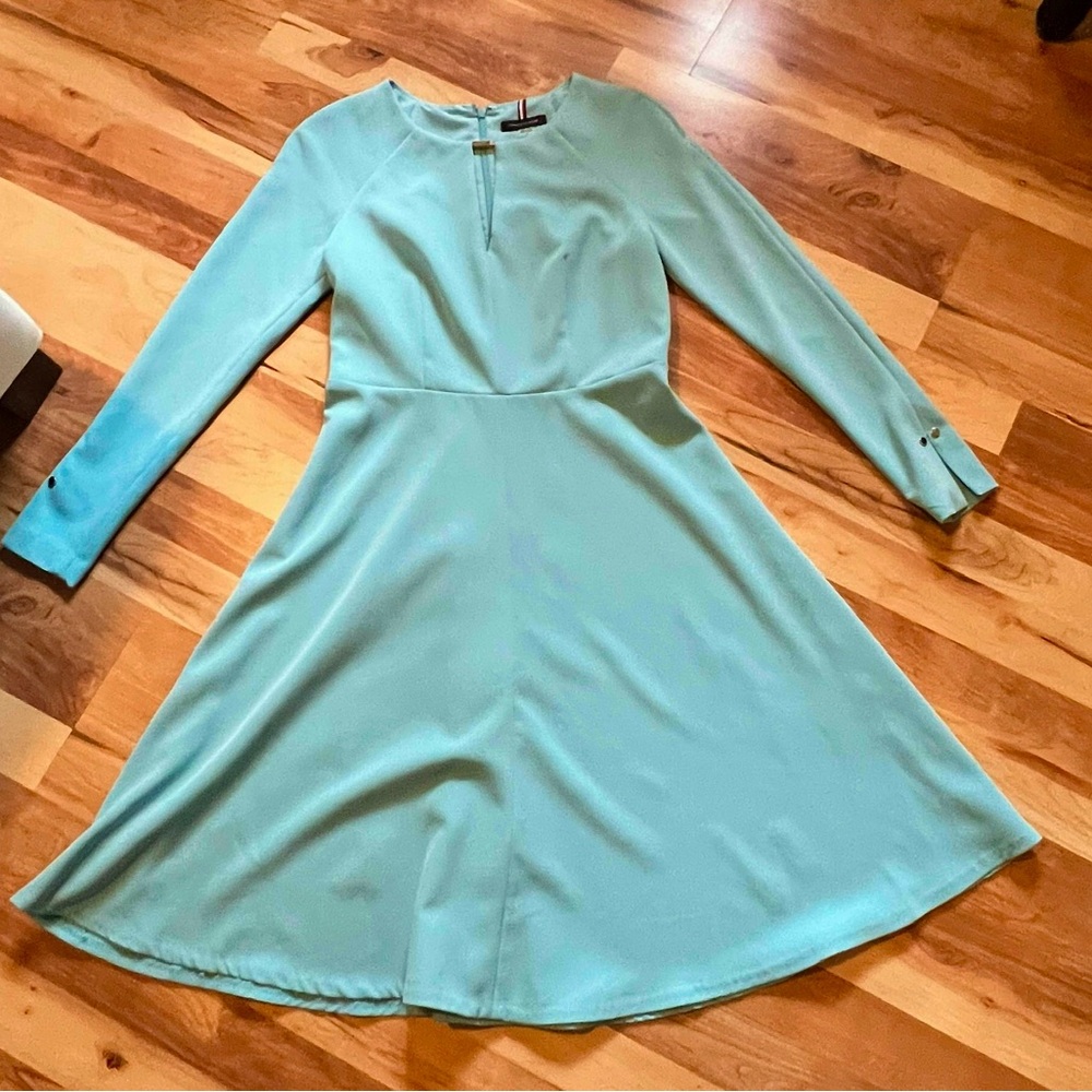 Tommy Hilfiger Light Blue Midi Dress